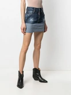 Dsquared2 Prix De Rêve Jupe en jean à ourlet retroussé jupes ajustées femme 9 Dsquared2 jupe en jean à ourlet retroussé