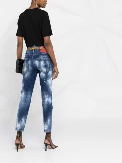 Dsquared2 jean Cool Girl à effet usé