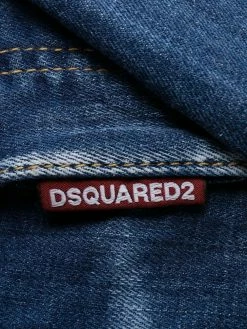 Dsquared2 jean skinny à effet usé