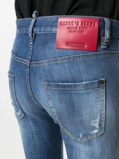 Dsquared2 jean skinny à effet usé