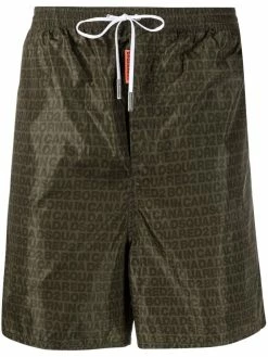 Dsquared2 short de bain à logo imprimé