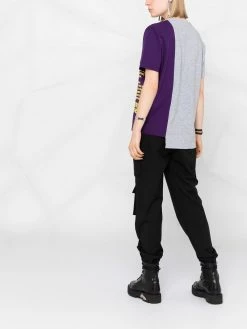 Dsquared2 t-shirt patchwork à logo imprimé