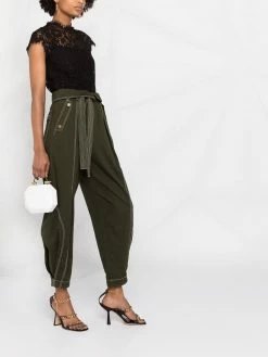 Dsquared2 blouse en dentelle à manches courtes