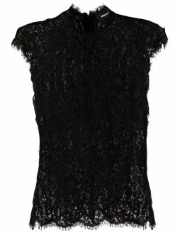 Dsquared2 blouse en dentelle à manches courtes