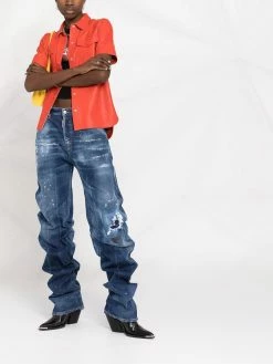 Dsquared2 jean à effet taches de peinture