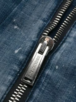 Dsquared2 jean crop à effet usé