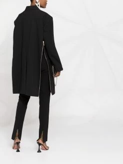 Dsquared2 manteau croisé à zips latérales
