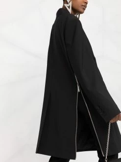 Dsquared2 manteau croisé à zips latérales