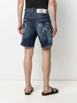 Dsquared2 short en jean à effet usé