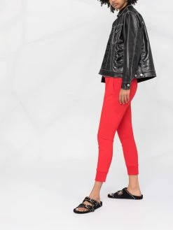 Prix Discount Dsquared2 Pantalon de jogging à lien de resserrage pantalons de survêtement femme 13 Dsquared2 pantalon de jogging à lien de resserrage