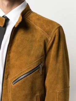 Dsquared2 veste de moto Thrifted2 en daim