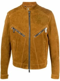 Dsquared2 veste de moto Thrifted2 en daim