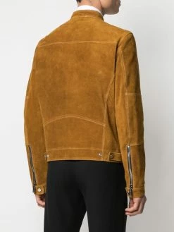 Dsquared2 veste de moto Thrifted2 en daim