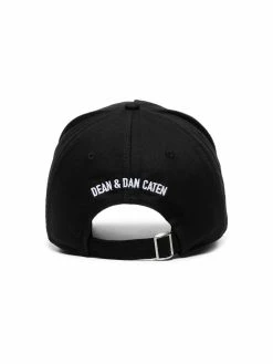 Dsquared2 DSQ ICON SWIPE BASEBALL CAP BLACK