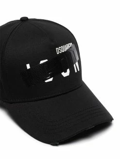 Dsquared2 DSQ ICON SWIPE BASEBALL CAP BLACK