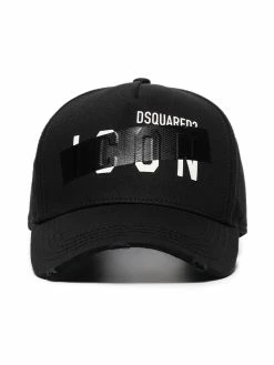 Dsquared2 DSQ ICON SWIPE BASEBALL CAP BLACK