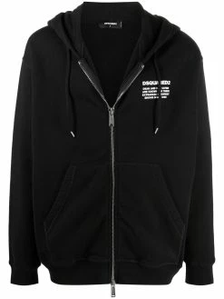 Dsquared2 hoodie zippé à logo imprimé
