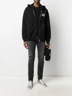 Dsquared2 hoodie zippé à logo imprimé