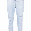 Dsquared2 jean court skinny à effet usé