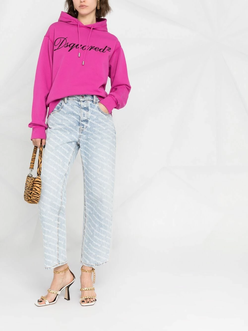 Dsquared2 Promos Hoodie à logo imprimé hoodies femme 4 Dsquared2 hoodie à logo imprimé