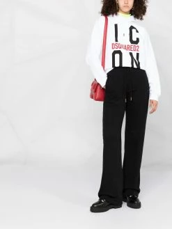 Dsquared2 hoodie Icon à logo imprimé