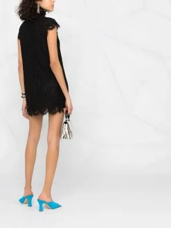 Dsquared2 robe courte à fleurs en dentelle