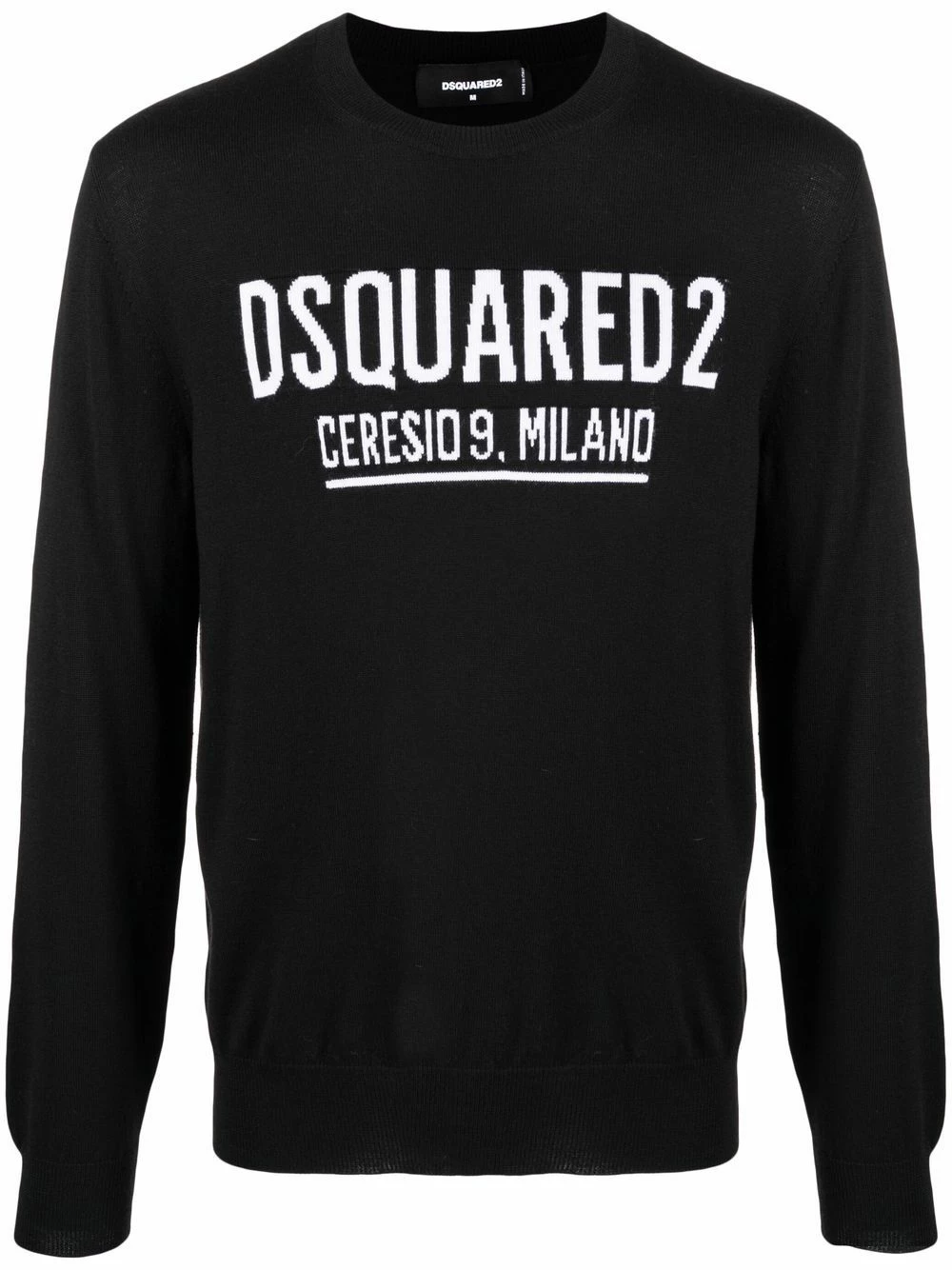 Dsquared2 Prix Compétitif Pull à logo intarsia sweats homme 3 Dsquared2 pull à logo intarsia