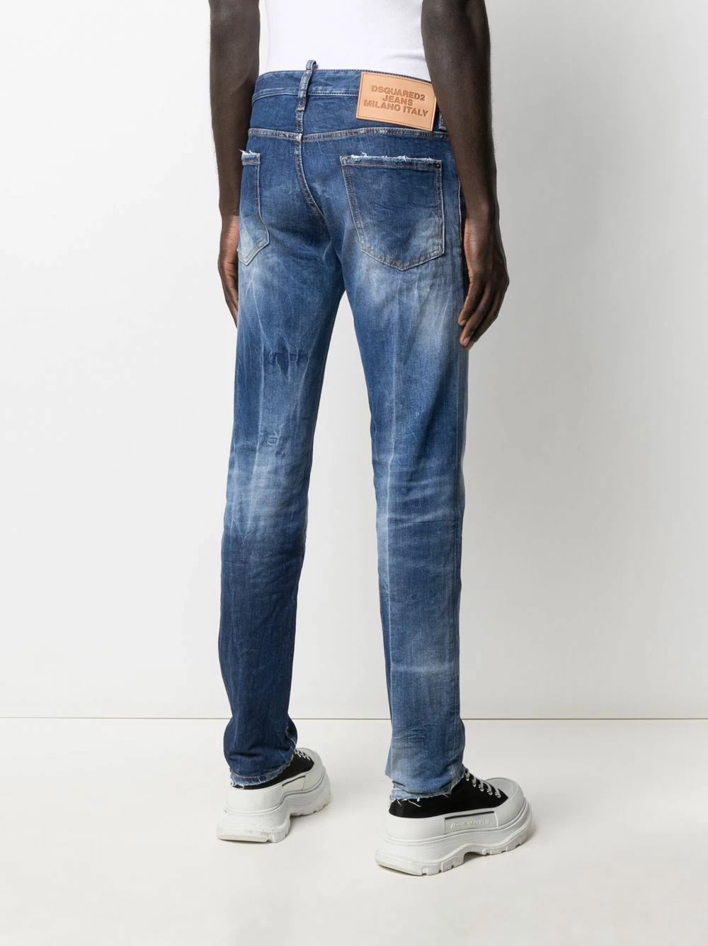 Prix Équitable Dsquared2 Jean slim à effet délavé jeans slim homme 6 Dsquared2 jean slim à effet délavé