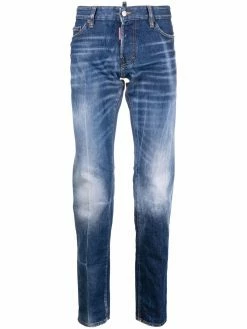 Dsquared2 jean slim à effet délavé