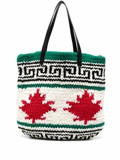 Dsquared2 sac cabas Maple Leaf en maille