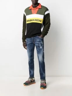 Dsquared2 jean slim à effet délavé