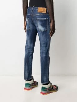 Dsquared2 jean slim à effet délavé