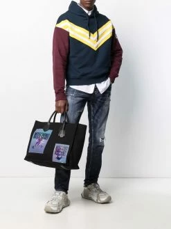 Dsquared2 hoodie à rayures