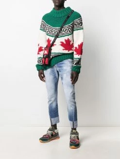 Dsquared2 jean court à ourlet retroussé