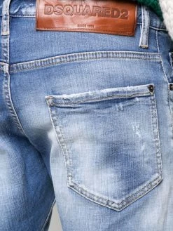 Dsquared2 jean court à ourlet retroussé