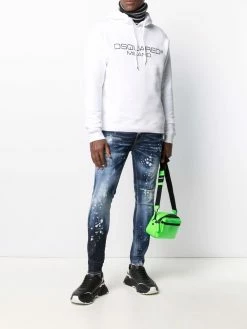 Dsquared2 jean skinny à effet taches de peinture