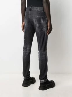 Dsquared2 jean slim à effet délavé