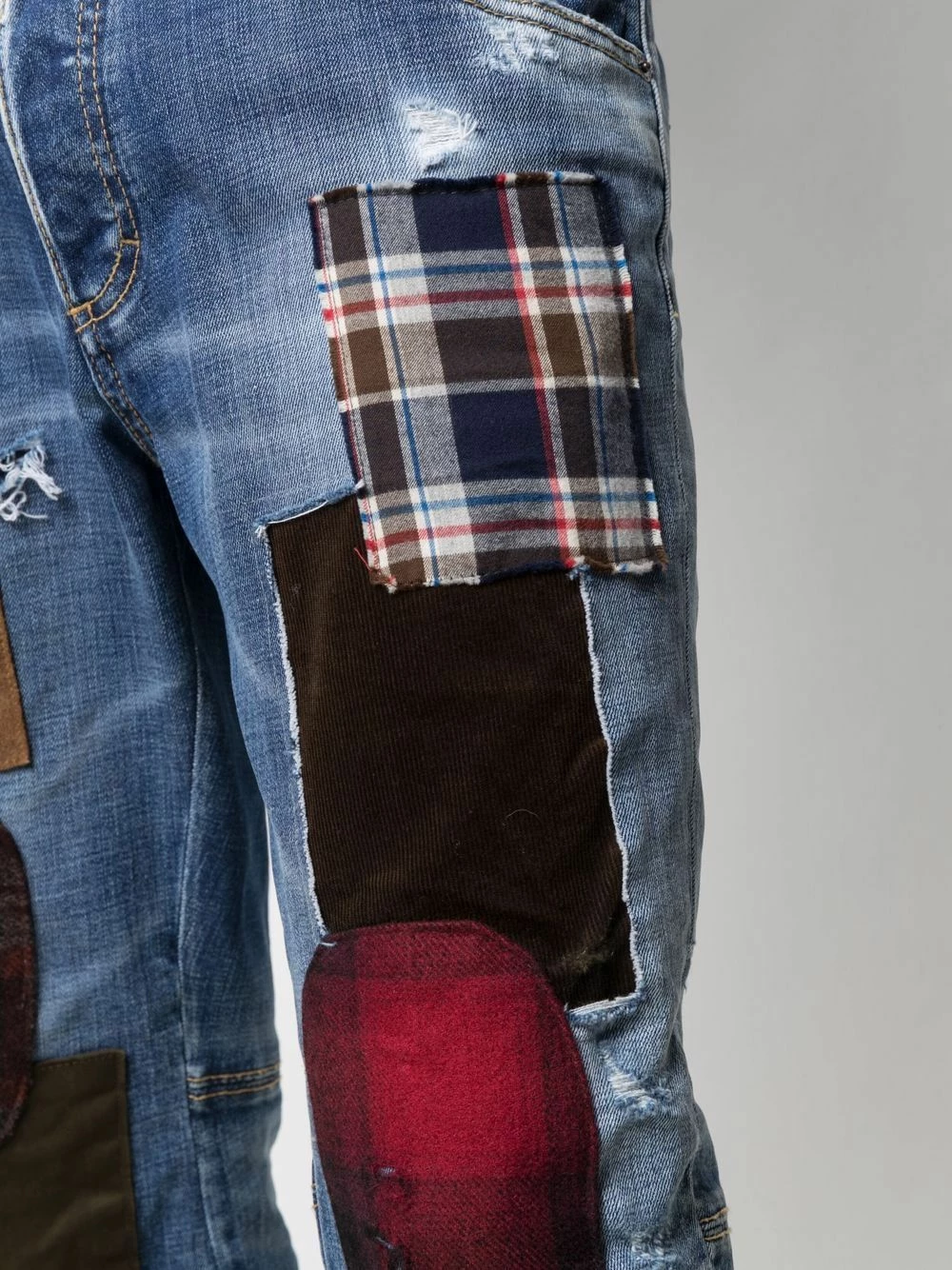 Bon Rapport Coût-Efficacité Dsquared2 Jean court à détails de patchs jeans courts homme 7 Dsquared2 jean court à détails de patchs