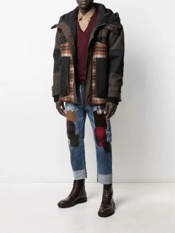 Dsquared2 jean court à détails de patchs