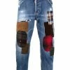 Dsquared2 jean court à détails de patchs
