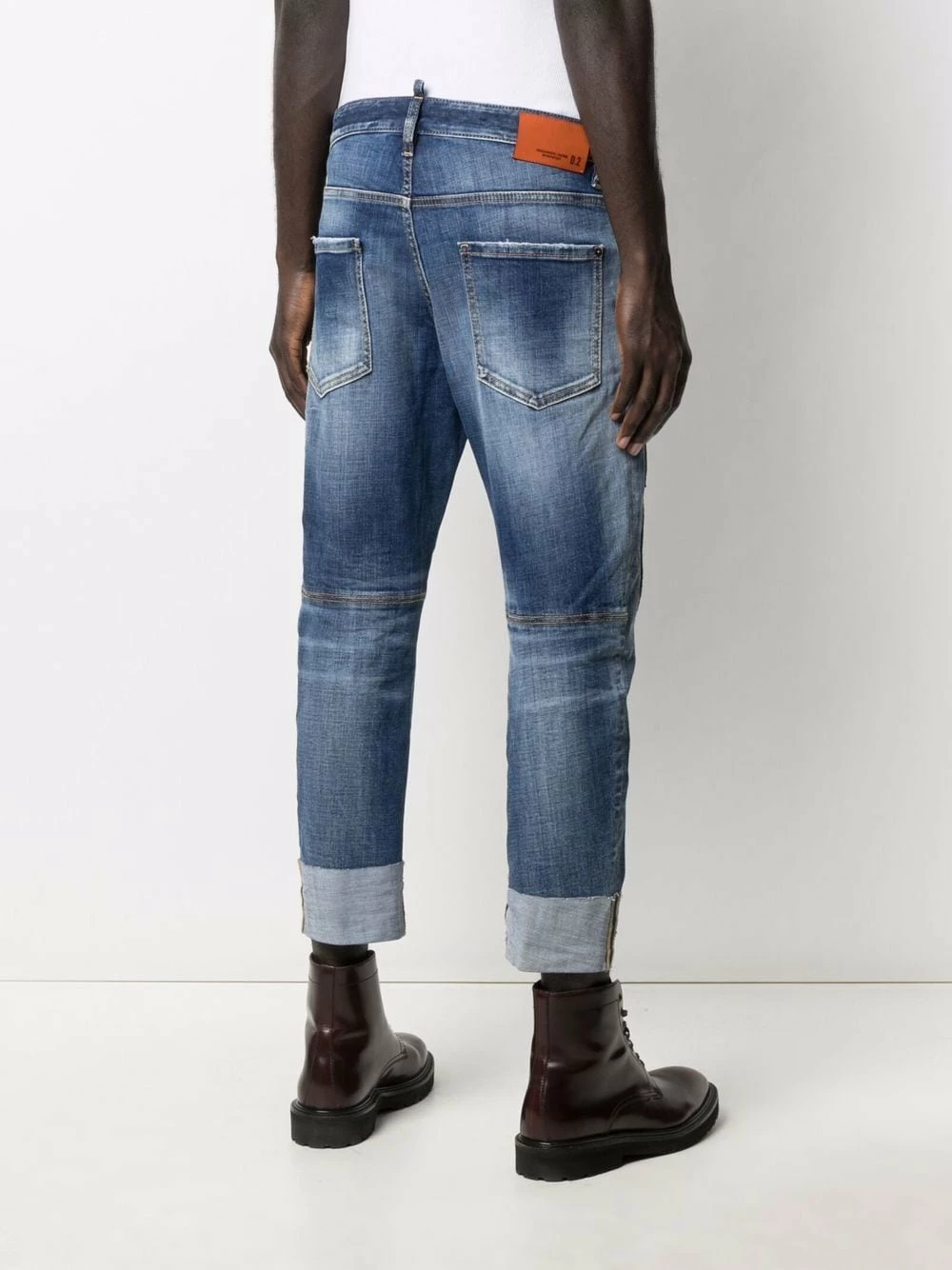 Bon Rapport Coût-Efficacité Dsquared2 Jean court à détails de patchs jeans courts homme 6 Dsquared2 jean court à détails de patchs