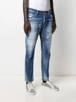 Dsquared2 jean à effet taches de peinture