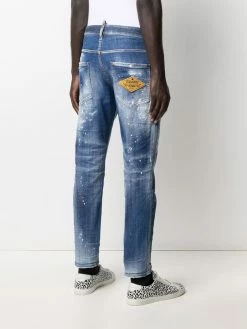Dsquared2 jean à effet taches de peinture