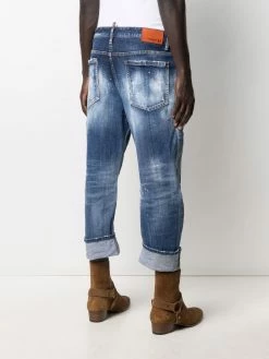 Dsquared2 Prix Ourlé Jean court à effet usé jeans courts homme 12 Dsquared2 jean court à effet usé