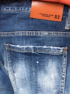 Dsquared2 Prix Ourlé Jean court à effet usé jeans courts homme 13 Dsquared2 jean court à effet usé