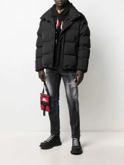 Dsquared2 doudoune à logo imprimé