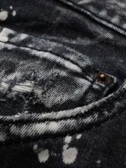 Dsquared2 Réduction Jean slim à slogan imprimé jeans slim homme 14 Dsquared2 jean slim à slogan imprimé