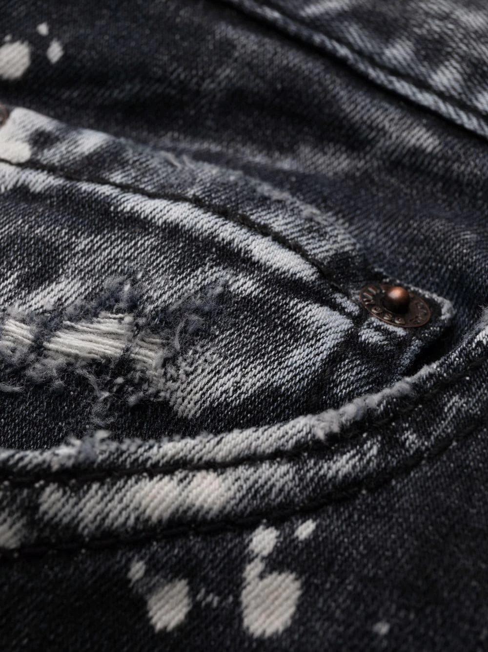 Dsquared2 Réduction Jean slim à slogan imprimé jeans slim homme 8 Dsquared2 jean slim à slogan imprimé