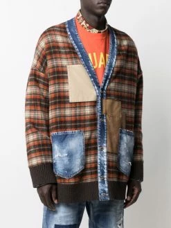 Dsquared2 cardigan à design patchwork