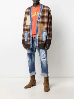 Dsquared2 cardigan à design patchwork